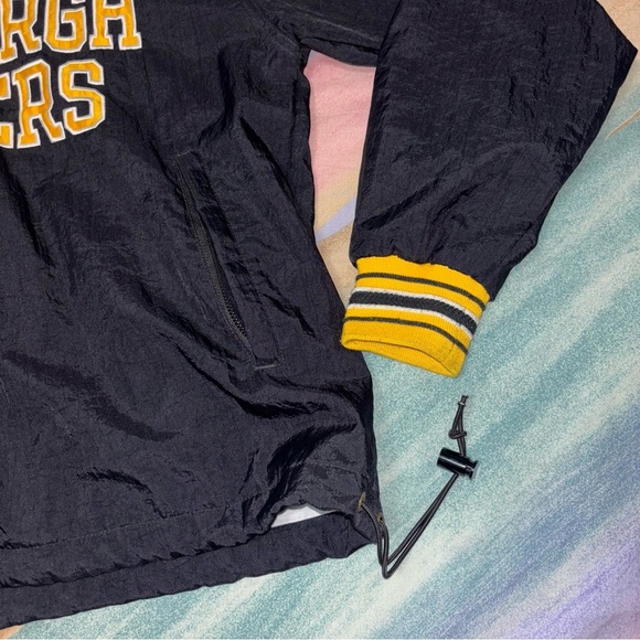 Vintage Champion NFL Pro Line Pittsburgh Steelers Pullover Wind Breaker size M - Picture 7 of 10